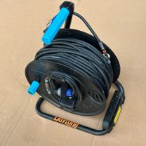 Lautsprecherkabel Speakon 2pol, 50m Kabelrolle, Kabel schwarz, NL2 auf NL2                                                                                                                                                                                     