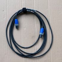 Lautsprecherkabel Speakon 2pol, 5m, Kabel schwarz, NL2 auf NL2                                                                                                                                                                                                 