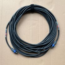 Lautsprecherkabel Speakon 4pol, 20m, Kabel schwarz, NL4 auf NL4                                                                                                                                                                                                
