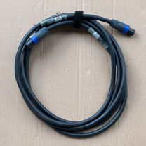 Lautsprecherkabel Speakon 4pol, 5m, Kabel schwarz, NL4 auf NL4                                                                                                                                                                                                 