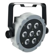 LED Compact Par 7 x 3in1 RGB Fullcolor, silber                                                                                                                                                                                                                 